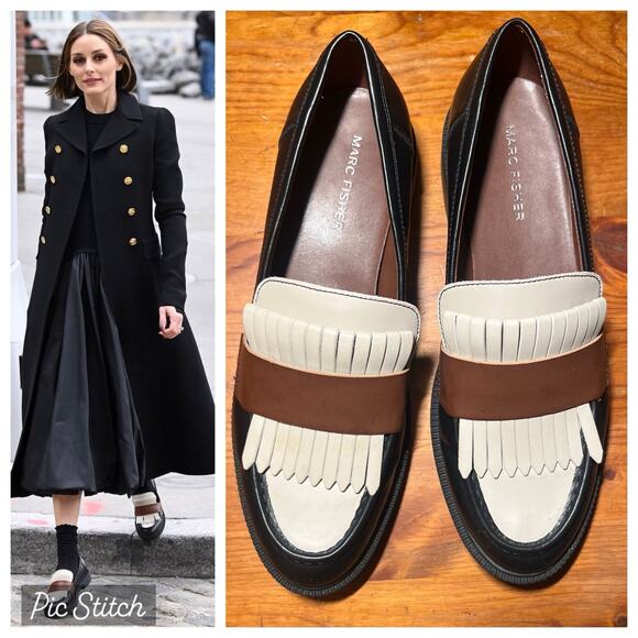 Marc Fisher Calixy Fringe Loafers Women's Size 8 ASO Celebs - Picture 1 of 12